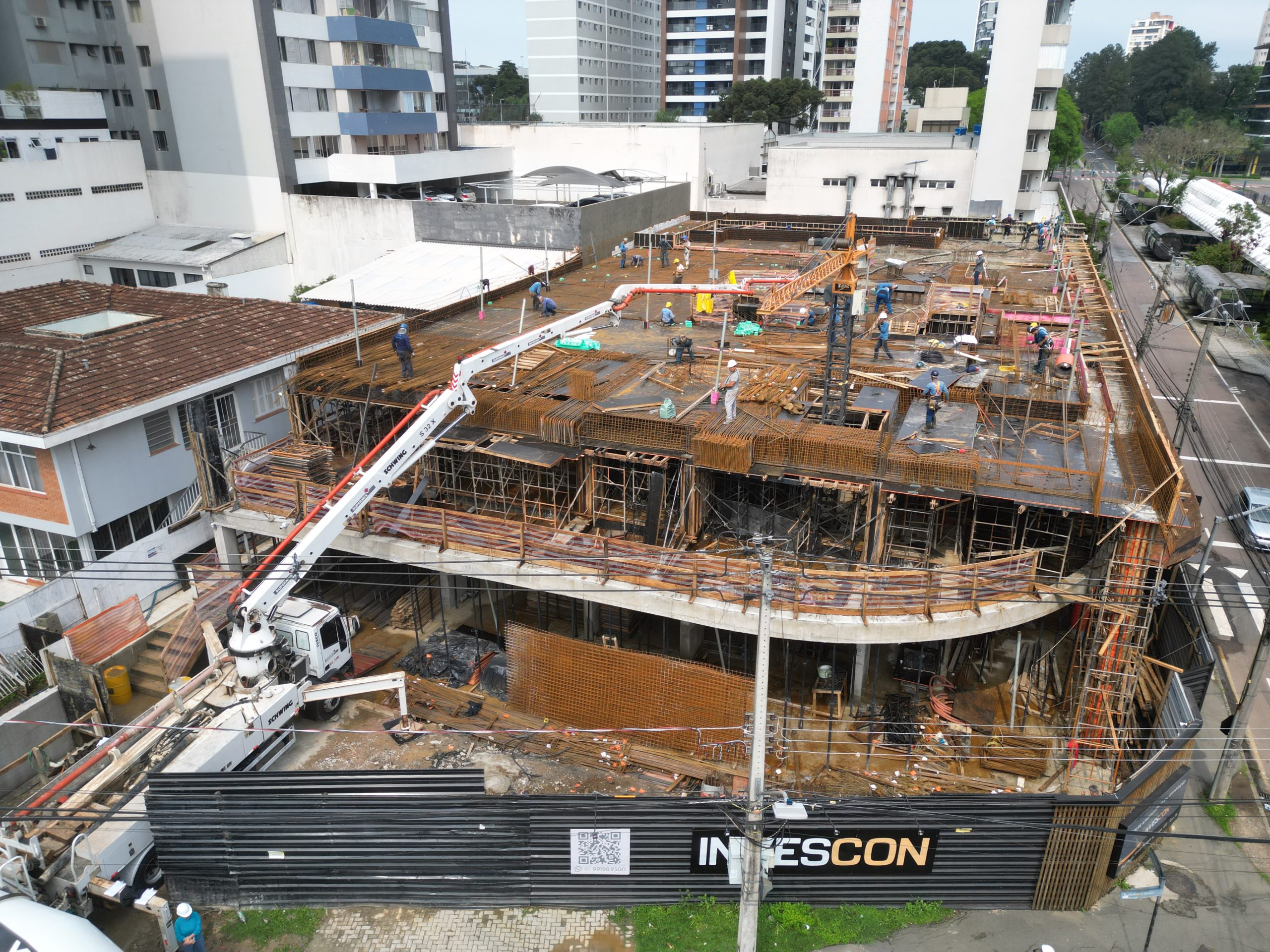 Obras do Varanda Barigui, da Invescon, em ritmo acelerado